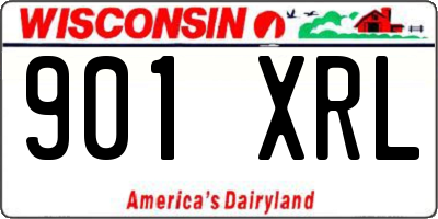 WI license plate 901XRL
