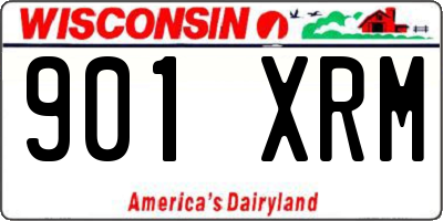 WI license plate 901XRM