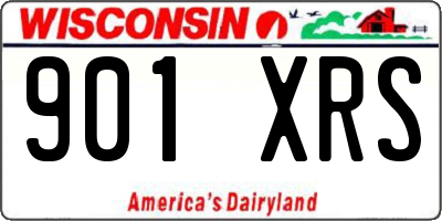 WI license plate 901XRS