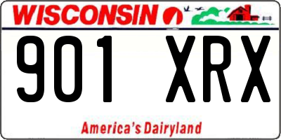 WI license plate 901XRX