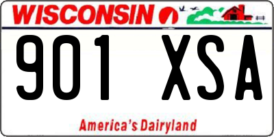 WI license plate 901XSA