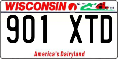 WI license plate 901XTD