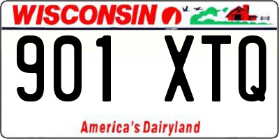 WI license plate 901XTQ
