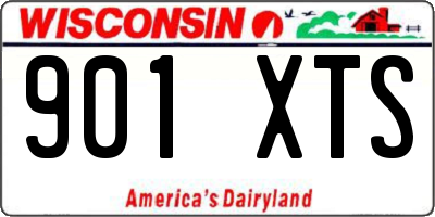 WI license plate 901XTS