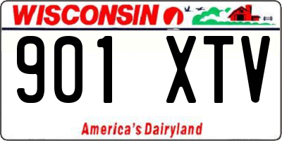 WI license plate 901XTV