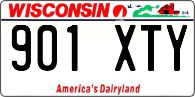 WI license plate 901XTY