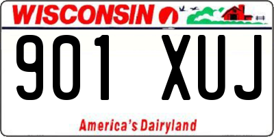 WI license plate 901XUJ