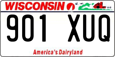 WI license plate 901XUQ