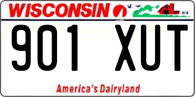 WI license plate 901XUT