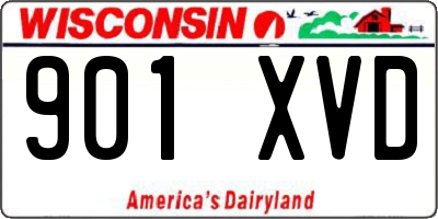 WI license plate 901XVD