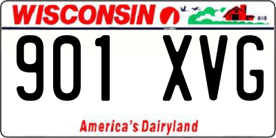 WI license plate 901XVG