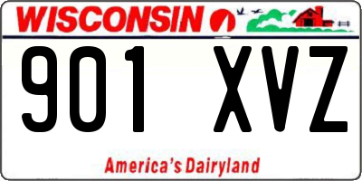 WI license plate 901XVZ