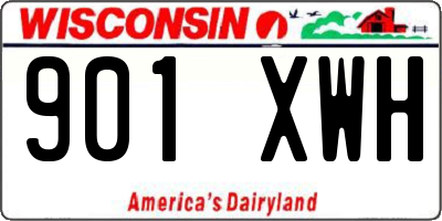 WI license plate 901XWH
