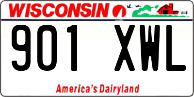 WI license plate 901XWL