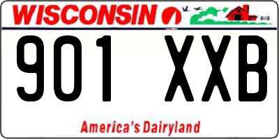 WI license plate 901XXB