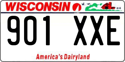 WI license plate 901XXE