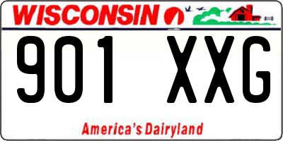 WI license plate 901XXG