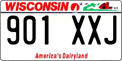 WI license plate 901XXJ