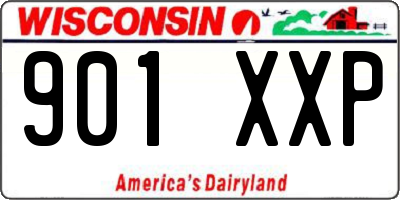 WI license plate 901XXP