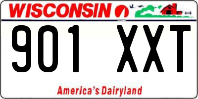 WI license plate 901XXT