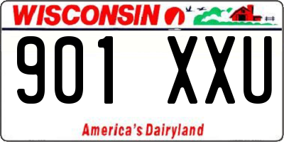 WI license plate 901XXU