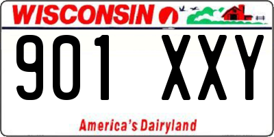 WI license plate 901XXY