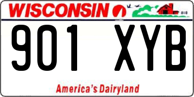 WI license plate 901XYB