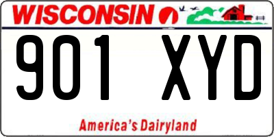 WI license plate 901XYD