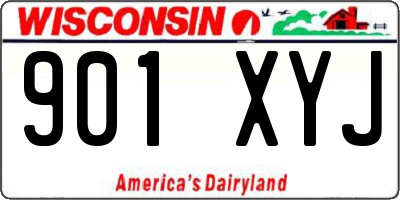 WI license plate 901XYJ