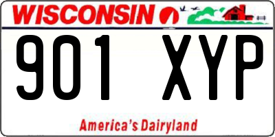 WI license plate 901XYP