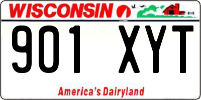 WI license plate 901XYT