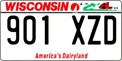 WI license plate 901XZD