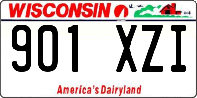 WI license plate 901XZI