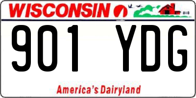 WI license plate 901YDG