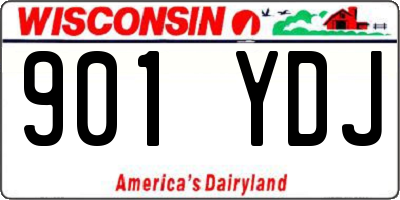WI license plate 901YDJ