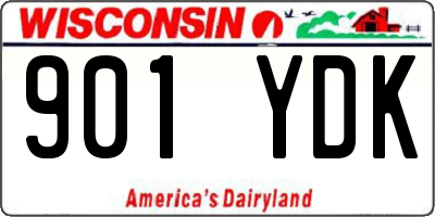 WI license plate 901YDK