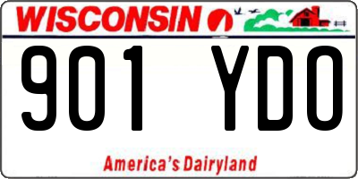 WI license plate 901YDO