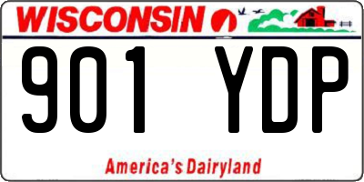 WI license plate 901YDP