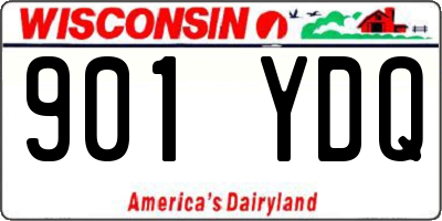 WI license plate 901YDQ