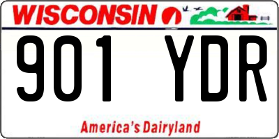WI license plate 901YDR