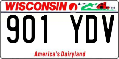 WI license plate 901YDV
