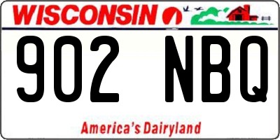 WI license plate 902NBQ