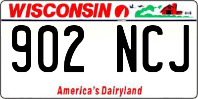 WI license plate 902NCJ