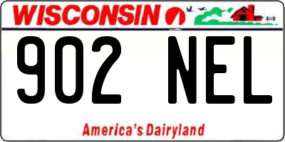 WI license plate 902NEL