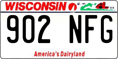 WI license plate 902NFG