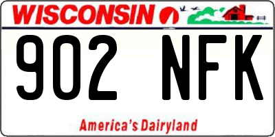 WI license plate 902NFK