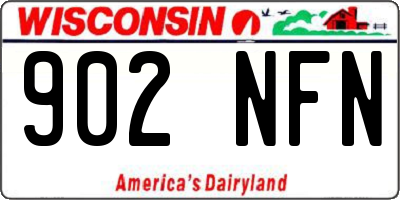WI license plate 902NFN