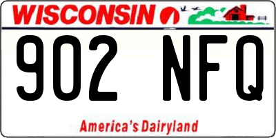 WI license plate 902NFQ