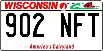 WI license plate 902NFT