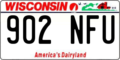 WI license plate 902NFU
